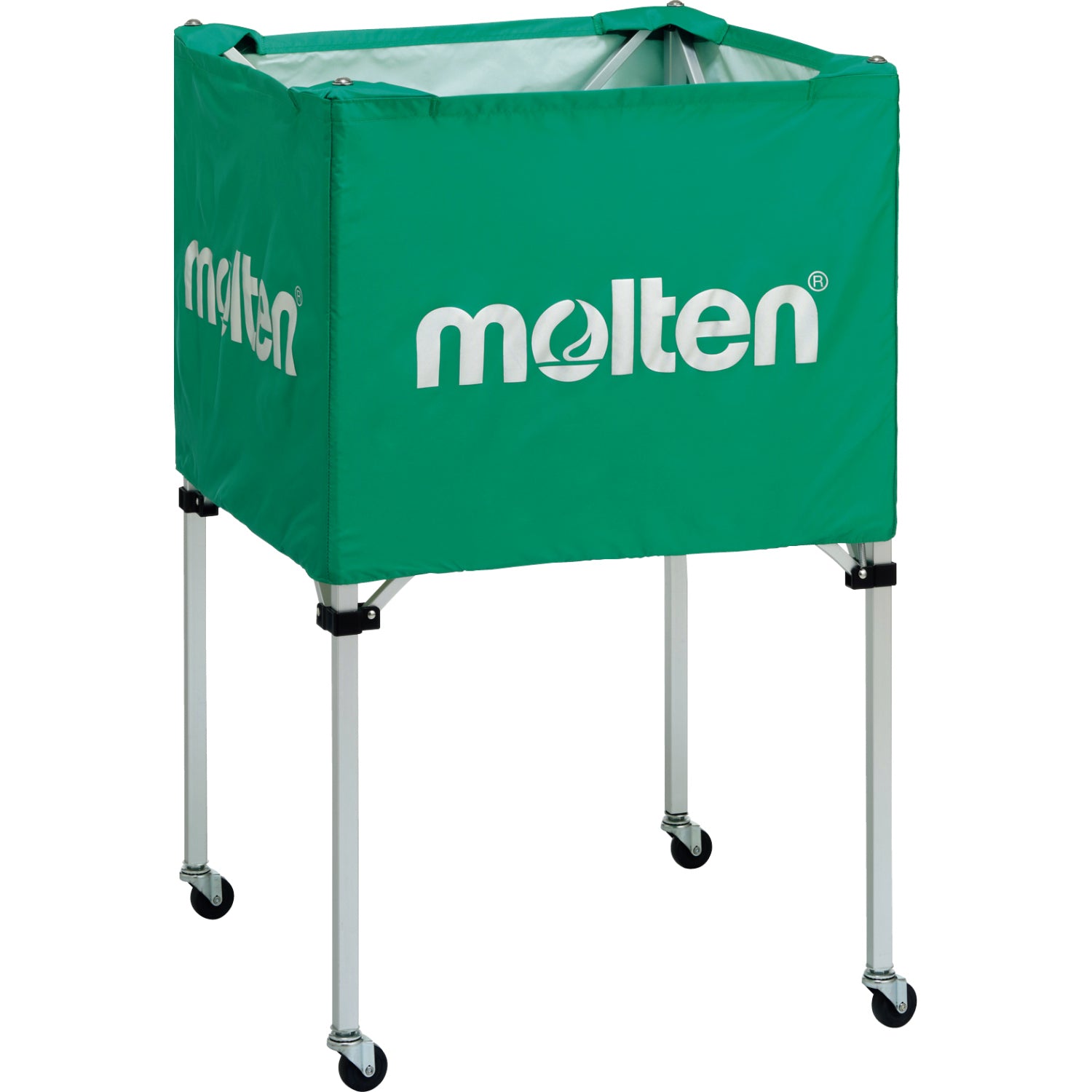 molten 折りたたみ式ボールカゴ 収納バッグ付き molten モルテン 折りたたみ式ボールカゴ 平型 背高 103cm
