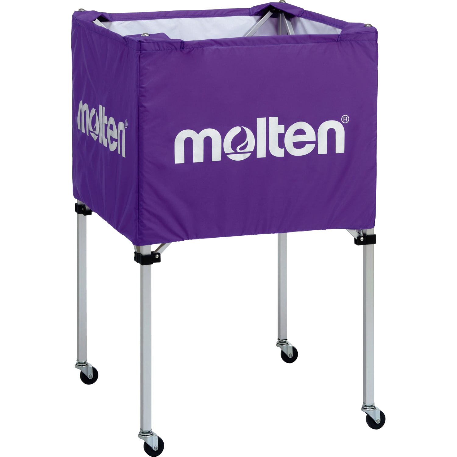 molten 折りたたみ式ボールカゴ 収納バッグ付き molten モルテン molten 折りたたみ式 ボールかご 背低 高